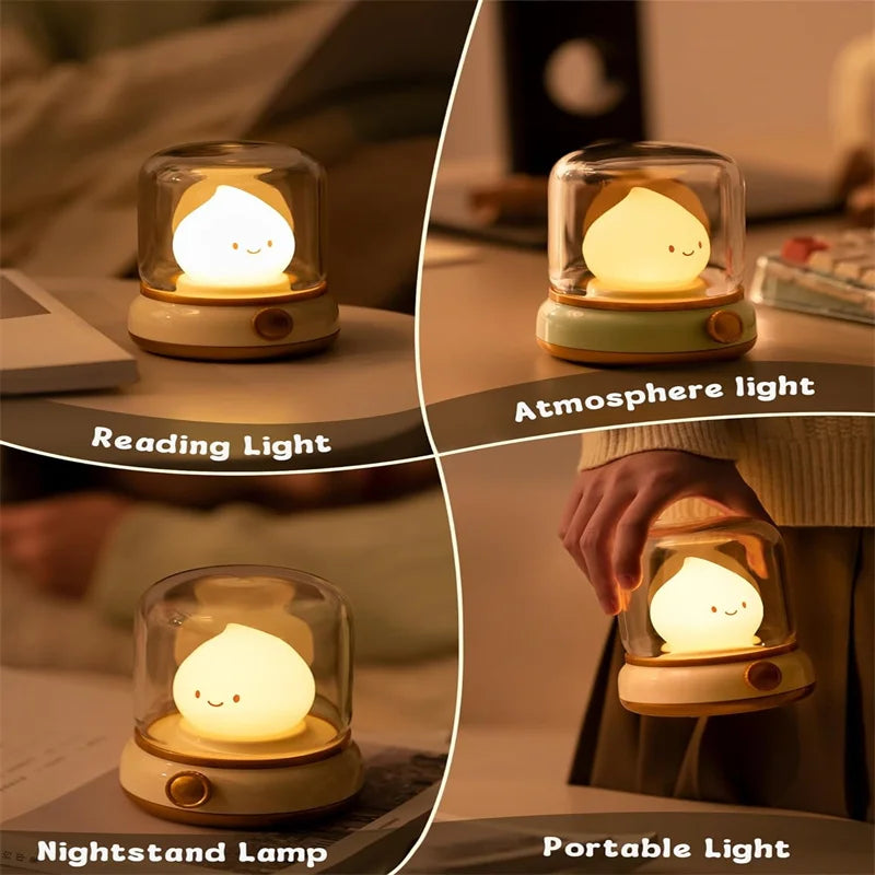 Mini Desktop LED Fire Night Lamp