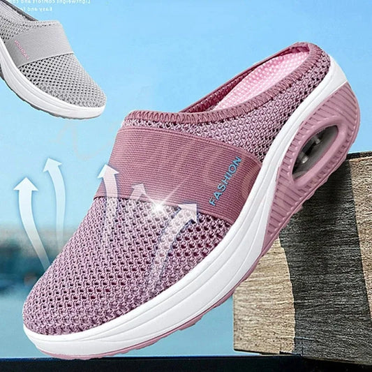 Women Wedge Breathable Slippers