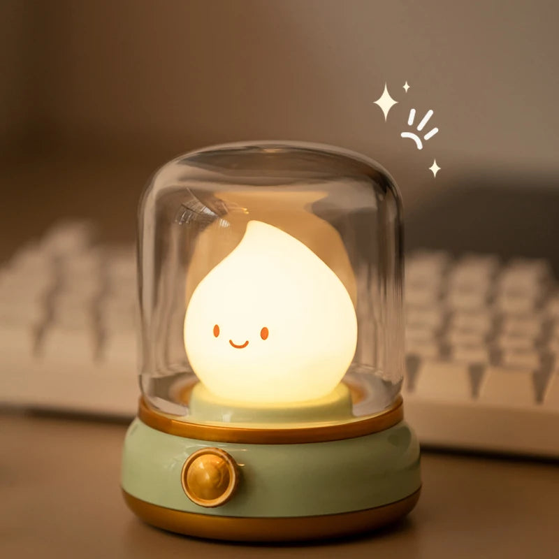 Mini Desktop LED Fire Night Lamp